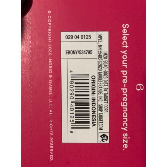 NWT ISABEL MATERNITY 6 Ankle Skinny Trouser Pants Solid BLK Inset Panel Stretch - Picture 10 of 14